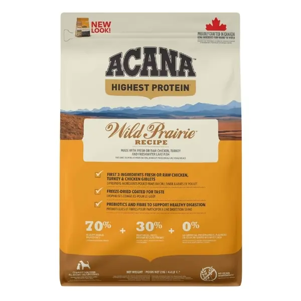 Acana Wild Prairie Tahılsız Tavuk ve Balıklı Yetişkin Köpek Maması {'id': '565609c9-190b-4616-ba67-d08f72c12610', 'name': '11.4 Kg', 'colorCode': '', 'thumbnailImageId': '', 'variantTypeId': '441e88da-dca6-4a8d-87d4-d09e059ec0d0'}