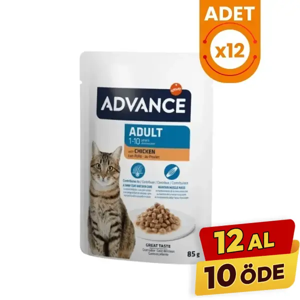 Advance Tavuklu Pouch Konserve Yetişkin Kedi Maması