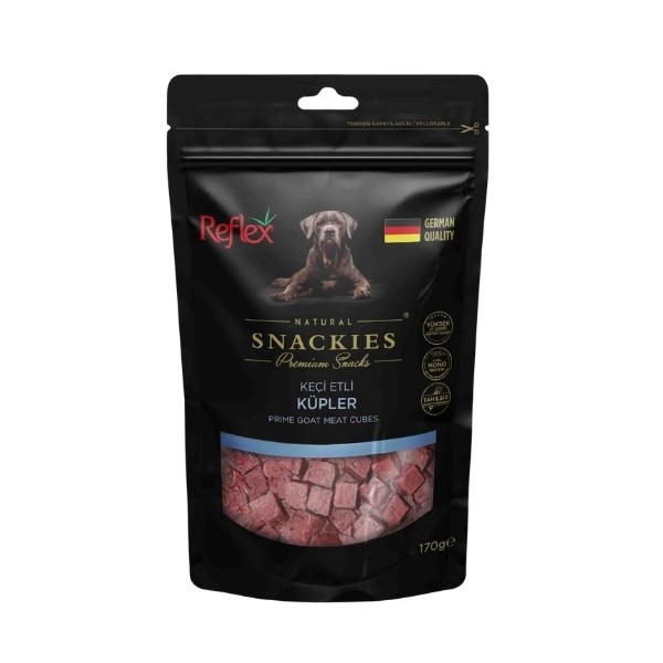 Reflex Snackies Natural Keçi Etli Küpler Tahılsız Köpek Ödül Maması