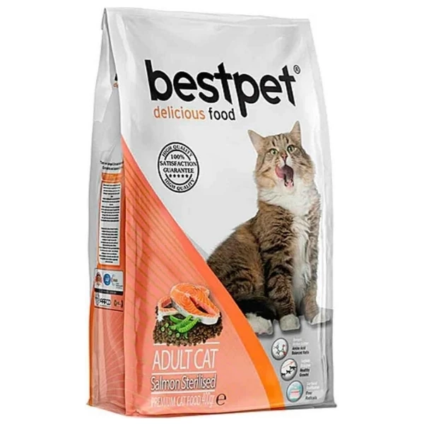 Bestpet Somonlu Kısırlaştırılmış Yetişkin Kedi Maması