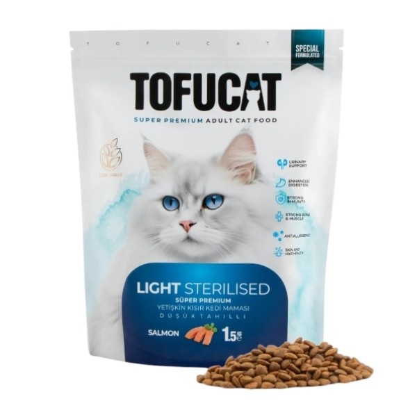 Tofucat Sterilised Somonlu Kısırlaştırılmış Kedi Maması