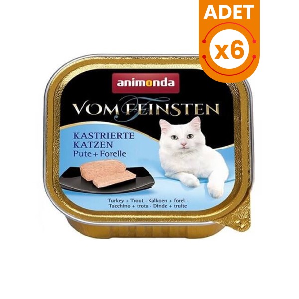 Animonda Vom Feinsten Mildes Menu Hindi Etli ve Alabalıklı Yetişkin Konserve Kedi Maması