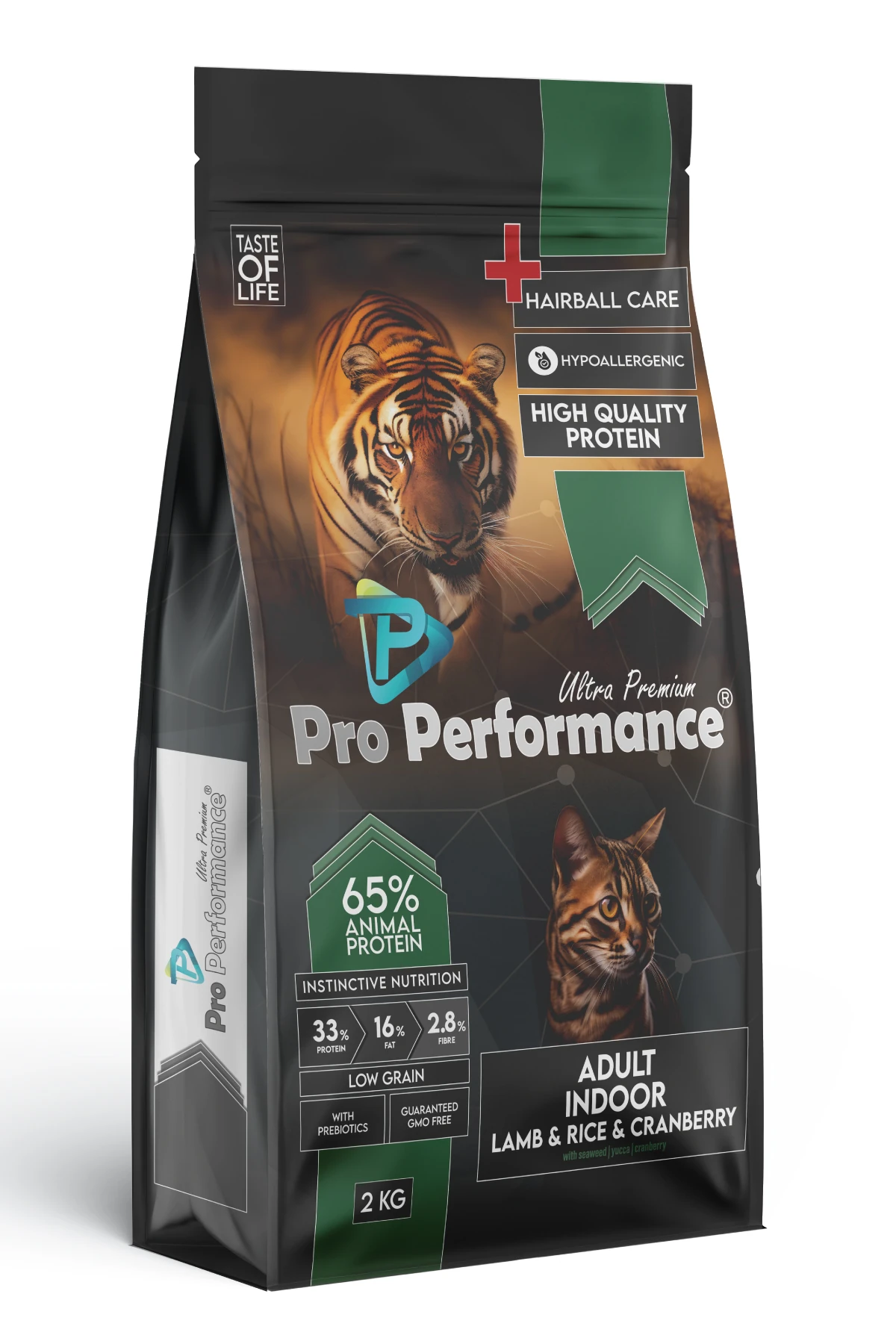 Pro Performance Indoor Kuzulu ve Pirinçli Yetişkin Kedi Maması - 2 Kg