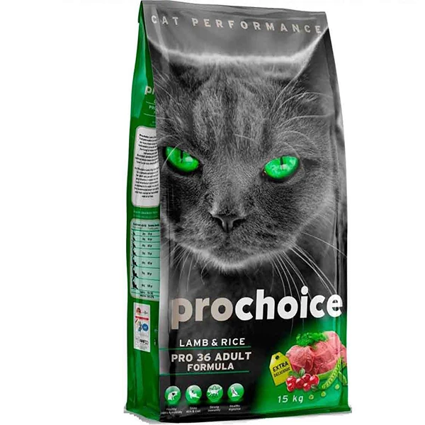 Pro Choice Pro 36 Kuzu Pirinçli Yetişkin Kedi Maması - 15 Kg