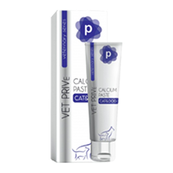 Vet Prive Veterinary Calcium Paste Kedi ve Köpekler için Kemik Destekleyici Malt Macunu