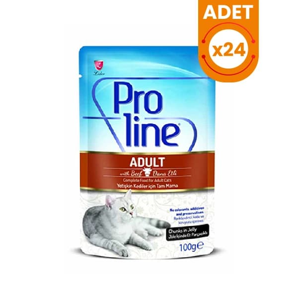 Proline Dana Etli Pouch Jelly Yetişkin Konserve Kedi Maması