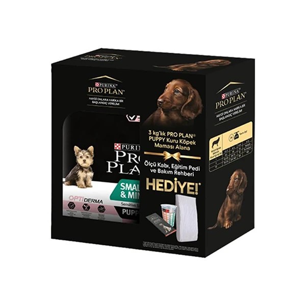 Pro Plan Puppy Somonlu Küçük Irk Yavru Köpek Maması  | Ölçü Kabı ve Eğitim Pedi Hediyeli