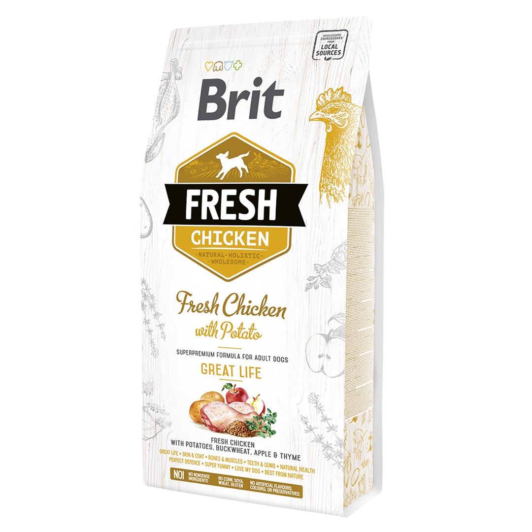 Brit Fresh Tavuk ve Patatesli Yetişkin Köpek Maması