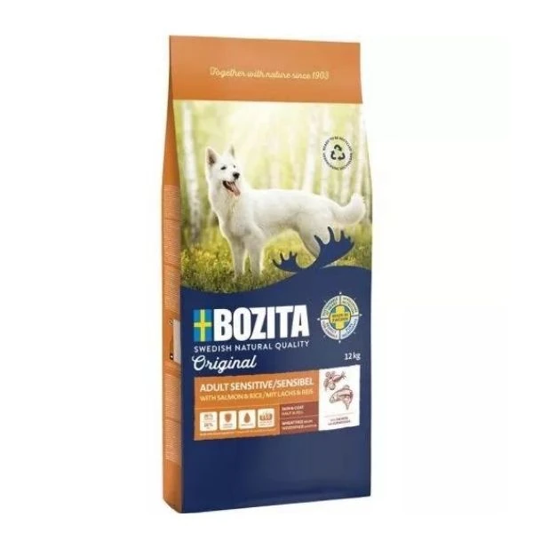 Bozita Original Adult Sensitive Somonlu ve Pirinçli Yetişkin Köpek Maması