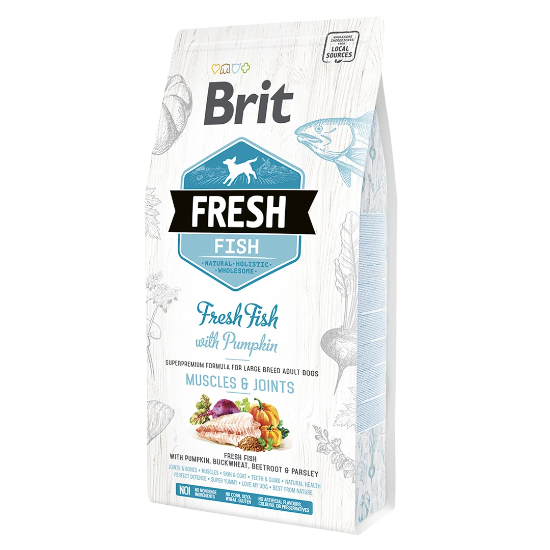 Brit Fresh Balıklı ve Balkabaklı Yetişkin Köpek Maması - 2.5 Kg