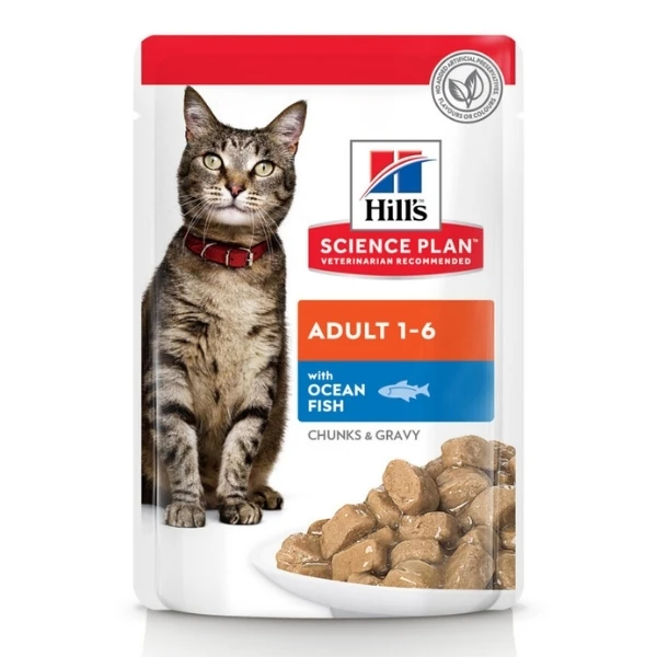 Hills Adult Okyanus Balıklı Pouch Yetişkin Konserve Kedi Maması - 85 Gr 1 Adet