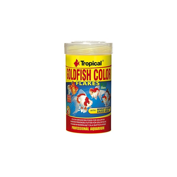 Tropical Goldfish Colour Flakes Japon Balıkları için Pul Balık Yemi