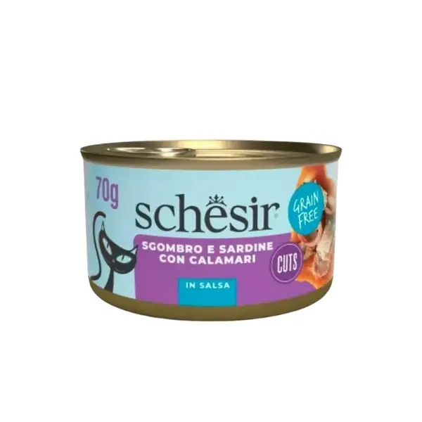 Schesir Sardine and Mackerel in Sauce Adult Wet Cat Food