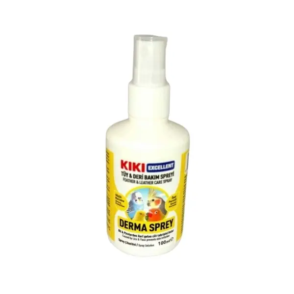 Kiki Excellent Derma Sprey Kuşlar için Tüy ve Deri Bakım Spreyi