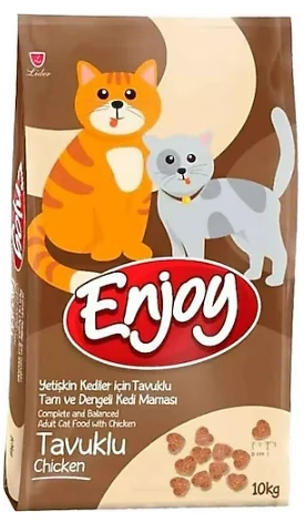 Enjoy Tavuklu Yetişkin Kedi Maması - 10 Kg