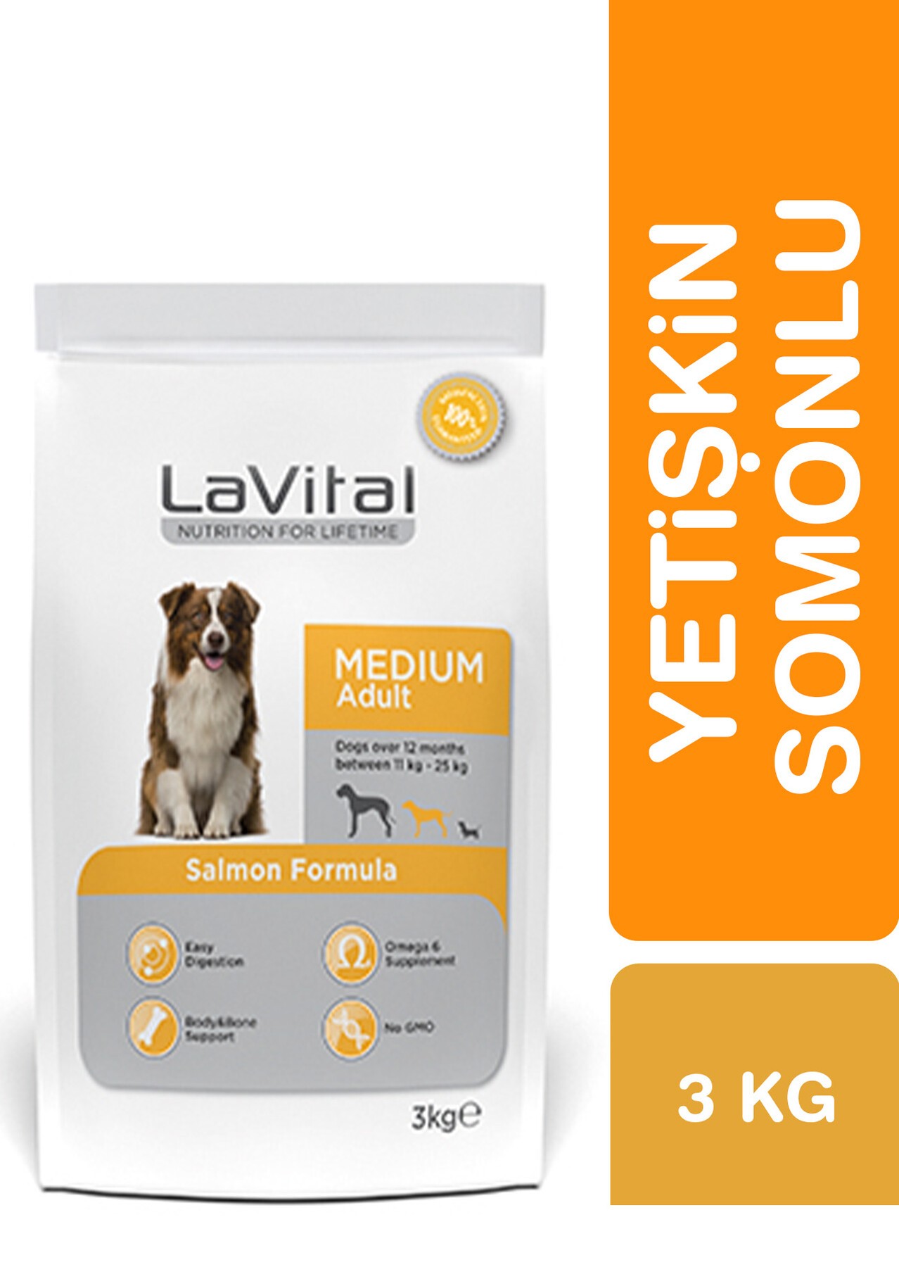Lavital Orta Irk Somonlu Yetişkin Köpek Maması