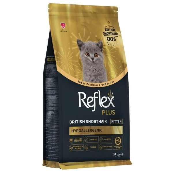 Reflex Plus British Shorthair Tavuklu ve Kızılcıklı Yavru Kedi Maması - 1.5 Kg