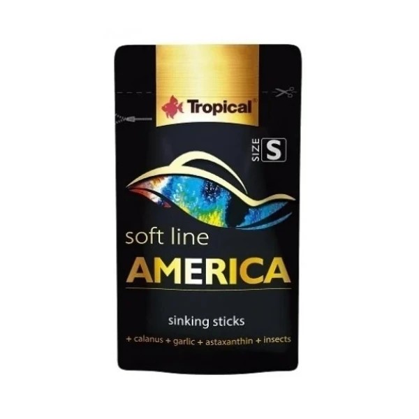 Tropical Softline Amerikan Cinsi Balıklar için Yumuşak Granül Balık Yemi