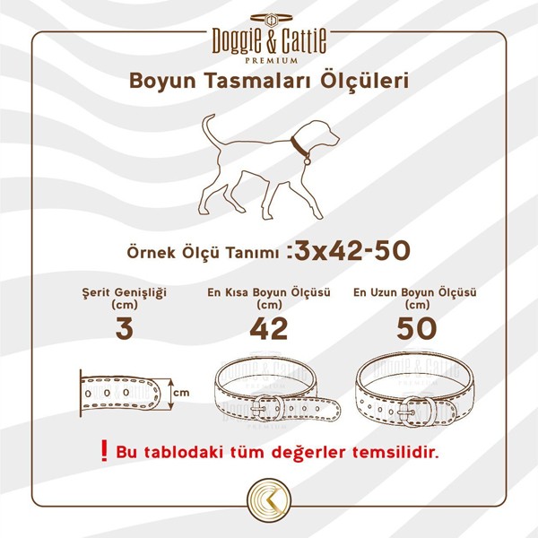 Doggie Yağlı Deri Boğma Köpek Eğitim Boyun Tasması