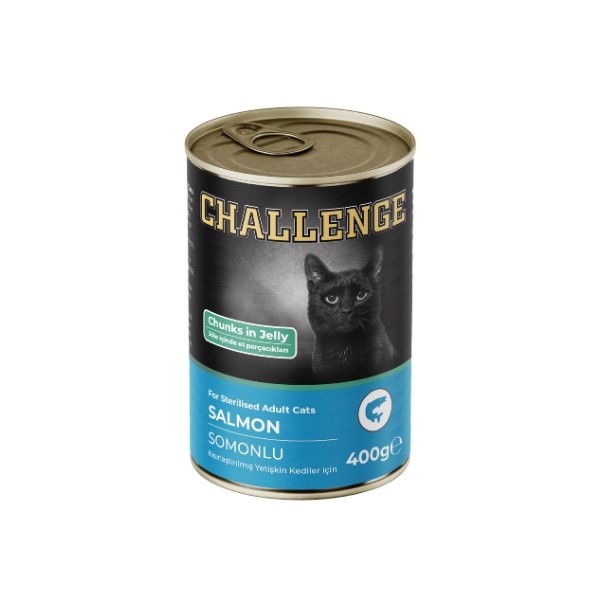 Challenge Somonlu Kısırlaştırılmış Konserve Kedi Maması
