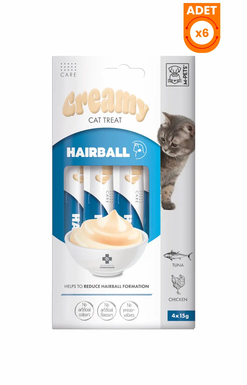 M-Pets Ton Balıklı ve Tavuklu Tüy Yumağı Önleyici Sıvı Kedi Ödül Maması