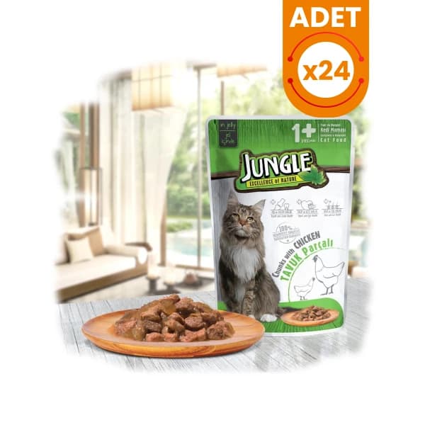 Jungle Chicken Chunks in Sauce Adult Wet Pouch