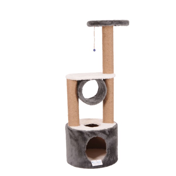 Cat Hause S05 Yuvalı Katlı Kedi Tırmalama Evi