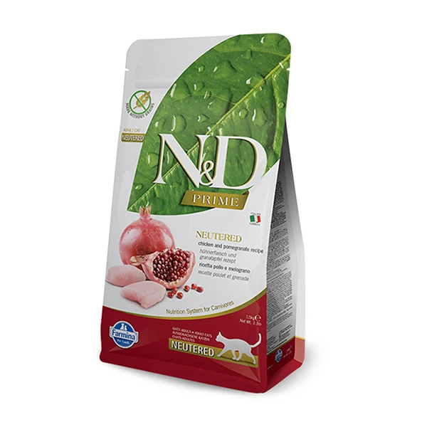 N&D Prime Tavuk ve Narlı Kısırlaştırılmış Kedi Maması - 5 Kg