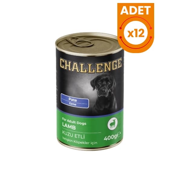 Challenge Pate Kuzu Etli Yetişkin Konserve Köpek Maması