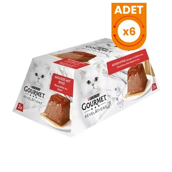 Gourmet Revelations Sığır Etli Yetişkin Konserve Kedi Maması