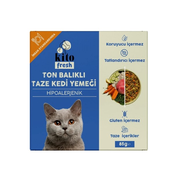Kito Fresh Ton Balıklı Hipoalerjenik Taze Kedi Yemeği
