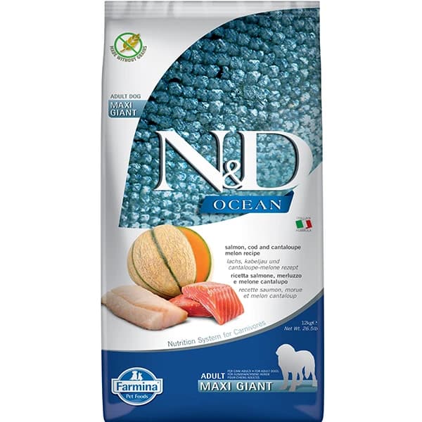 N&D Ocean Somon ve Morina Balıklı Giant Maxi Yetişkin Köpek Maması