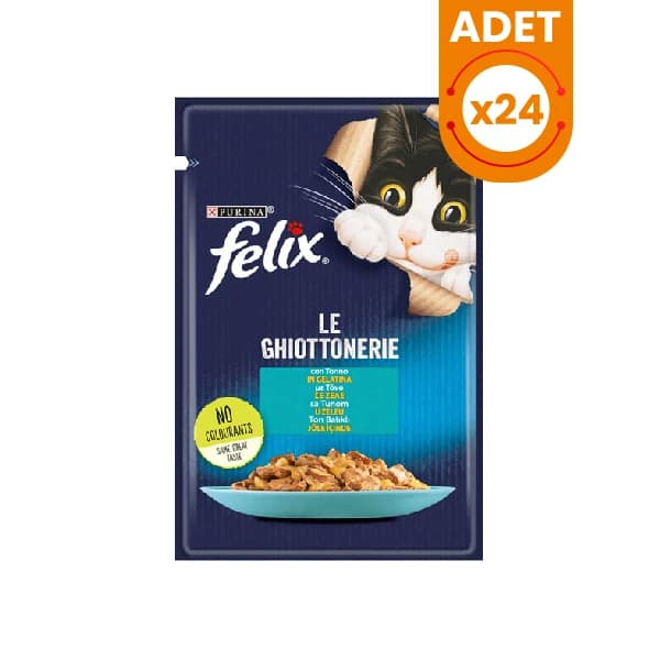 Felix Taze Ton Balıklı Jöleli Pouch Yetişkin Yaş Kedi Maması