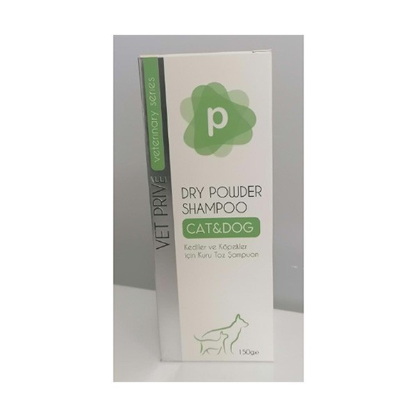 Vet Prive Veterinary Dry Powder Kedi ve Köpekler için Kuru Toz Şampuan