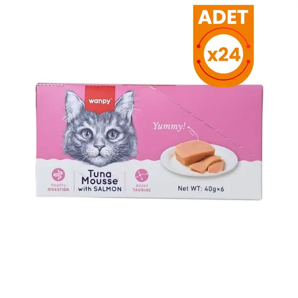 Wanpy Ton Balıklı ve Somonlu Alutray Yetişkin Konserve Kedi Maması