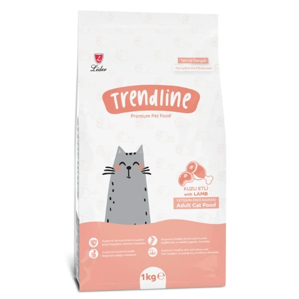 Trendline Adult Kuzu Etli Yetişkin Kedi Maması - 1 Kg