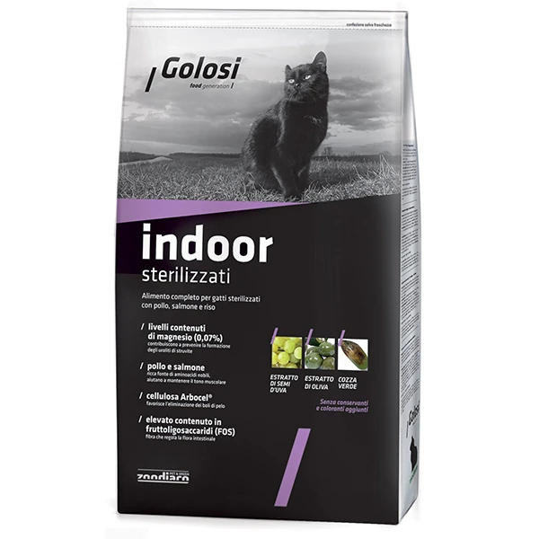 Golosi İndoor Somonlu Pirinçli Kısırlaştırılmış Kedi Maması - 7.5 Kg