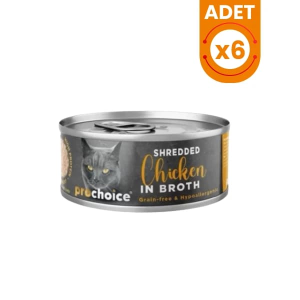 Prochoice Hypo-Allergenic Sos İçinde Tavuklu Tahılsız Yetişkin Kedi Konservesi