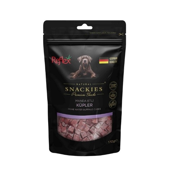 Reflex Snackies Natural Manda Etli Küp Tahılsız Köpek Ödül Maması