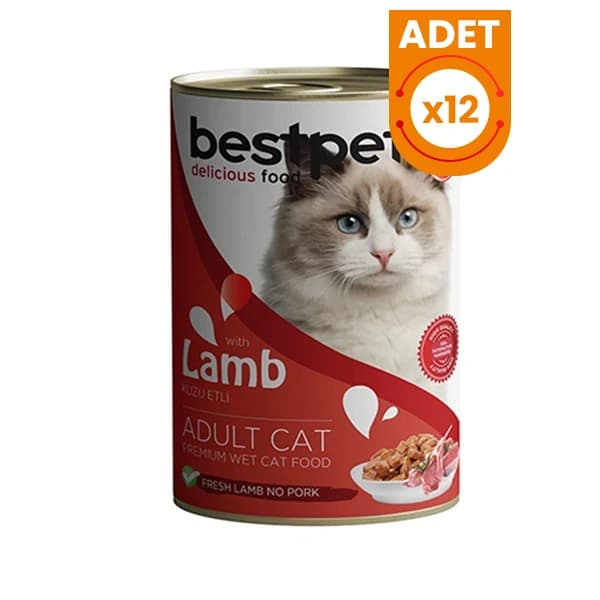 Bestpet Kuzulu Jöleli Yetişkin Konserve Kedi Maması