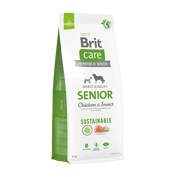 Brit Care Sustainable Tavuklu ve Böcek Proteinli Yaşlı Köpek Maması