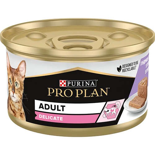 Pro Plan Delicate Hindili Ezme Yetişkin Konserve Kedi Maması