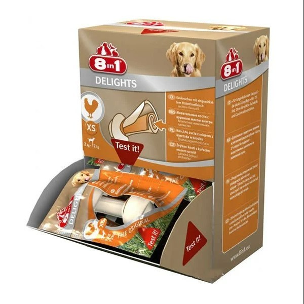 8 in 1 Delights Tavuklu Köpek Ödül Kemiği