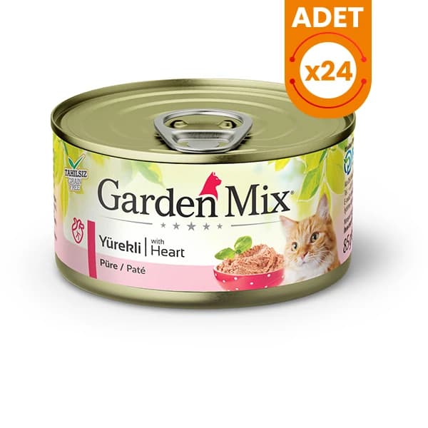 Garden Mix Yürekli Tahılsız Kıyılmış Konserve Kedi Maması
