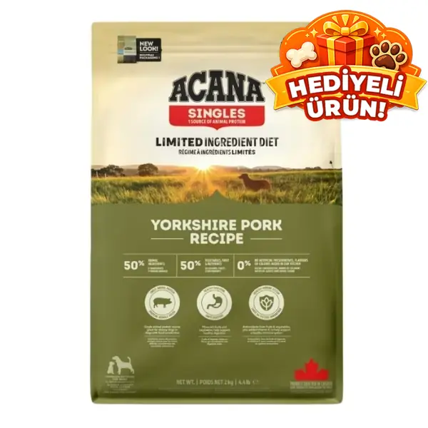 Acana Yorkshire Pork Tahılsız Domuz Etli Yetişkin Köpek Maması