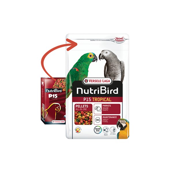 Versele Laga Nutribird P15 Tropical Papağan Kuş Yemi