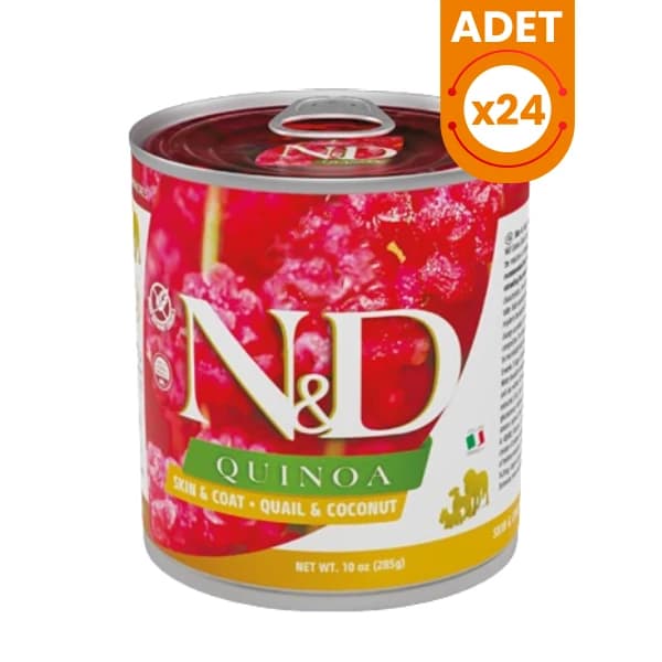N&D Quinoa Bıldırcın ve Hindistan Cevizli Konserve Yaş Köpek Maması