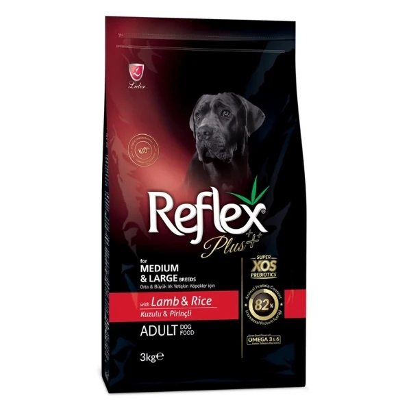 Reflex Plus Kuzulu Orta ve Büyük Irk Yetişkin Köpek Maması