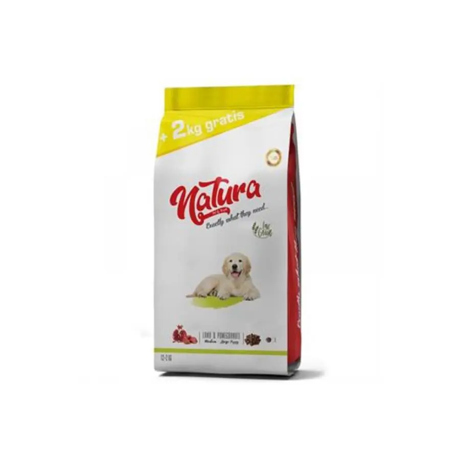 Natura Premium Kuzu Etli Narlı Düşük Tahıllı Yavru Köpek Maması 12 +2 kg 2kg