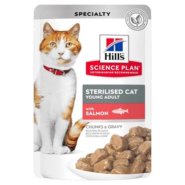 Hills Sterilised Somonlu Pouch Kısırlaştırılmış Konserve Kedi Maması - 85 Gr 1 Adet